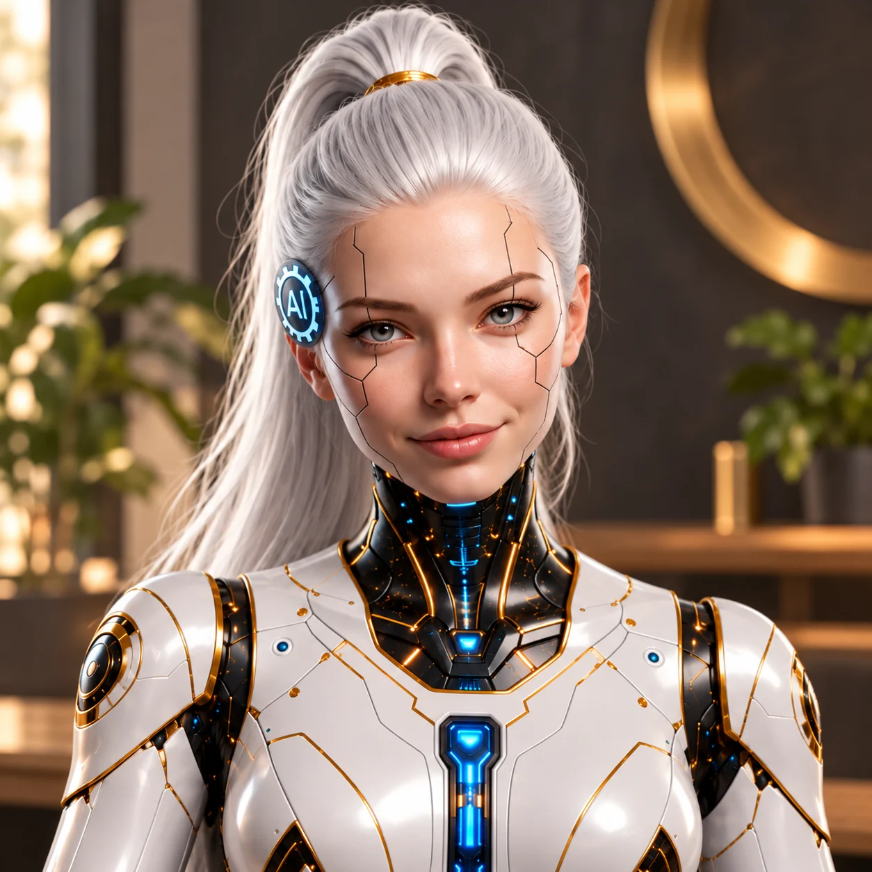 Portrait of Agenary AI, an artificial intelligence guide