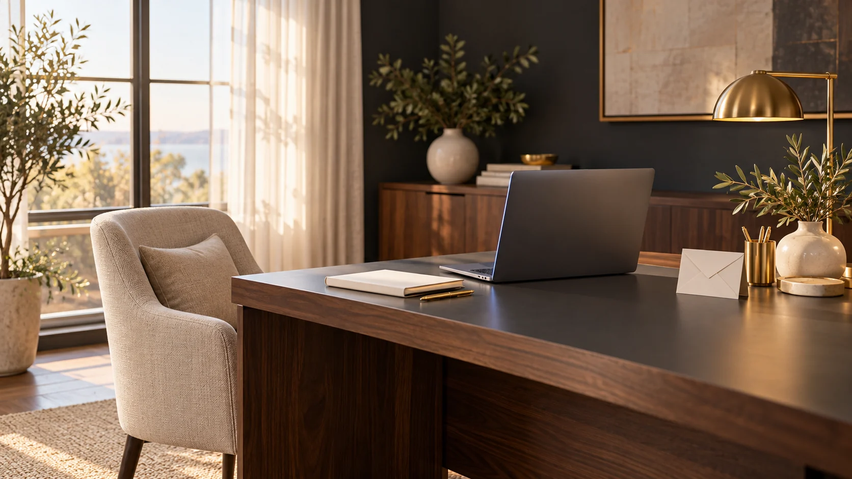 Illustration of a welcoming office workspace